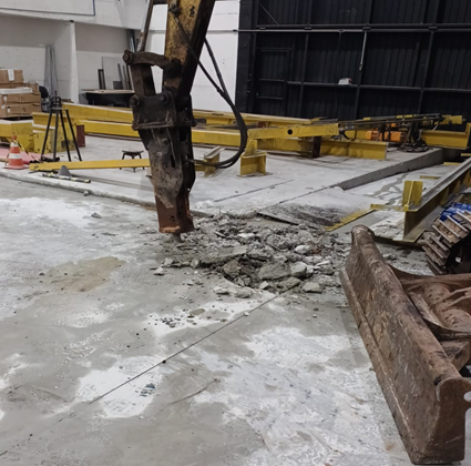 Demolição de Piso Industrial